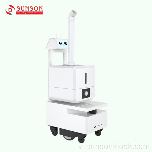 Robot phun sương diệt vi khuẩn